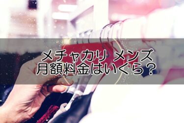 メチャカリメンズ月額料金はいくら？お得なのか費用コスパ検証！金額の安い節約プランは?